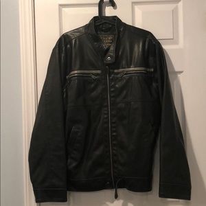 Faux Leather Men’s Jacket